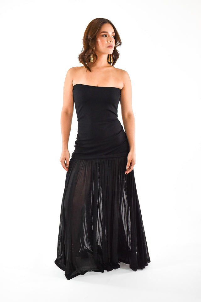VESTIDO STRAPLESS