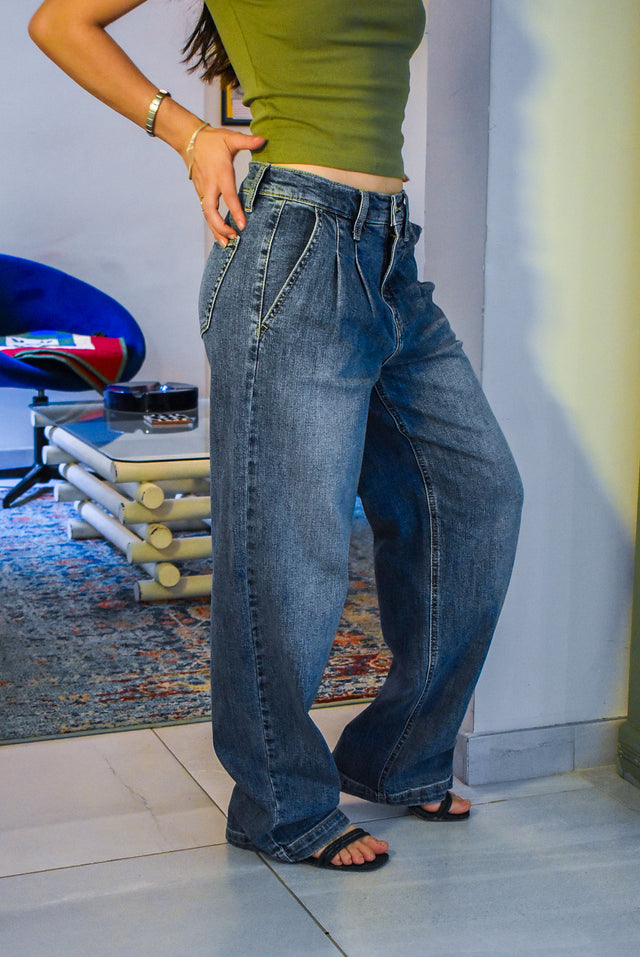 PANTALÓN DENIM AMPLIO