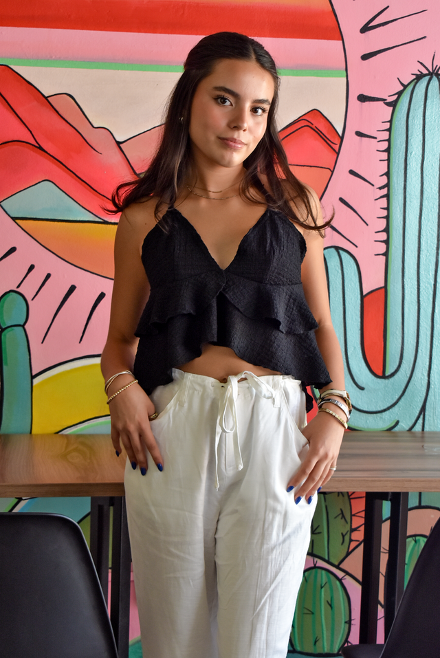 BLUSA CORAZÓN CON OLANES
