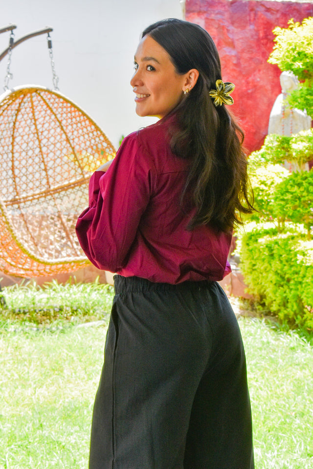 Blusa Button-Crop