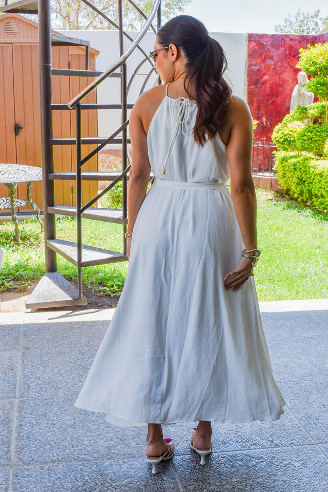 Vestido Halter Midi