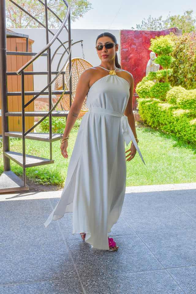 Vestido Halter Midi