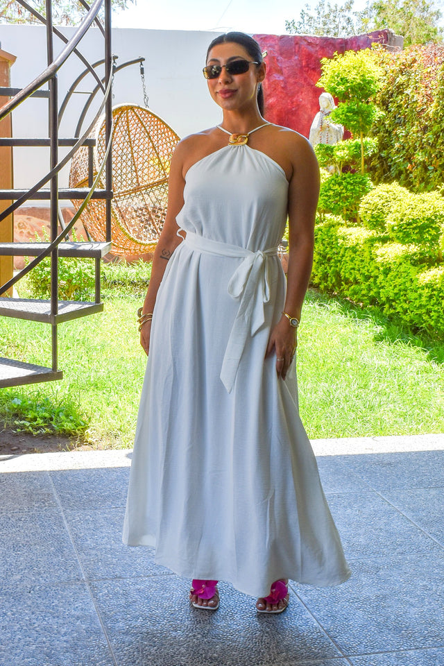 Vestido Halter Midi