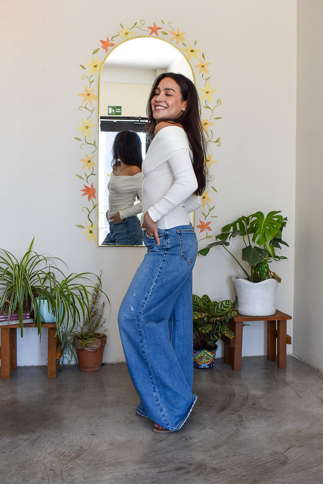 PANTALÓN DENIM RECTO