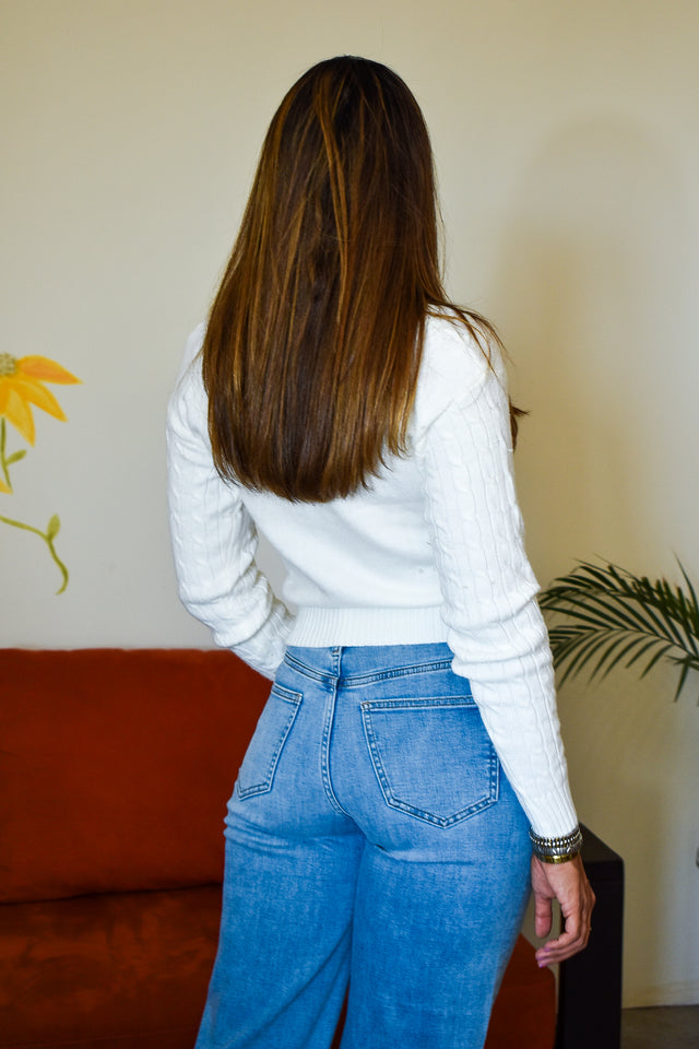 SUETER TEJIDO CON BORDADO