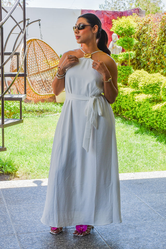 Vestido Halter Midi