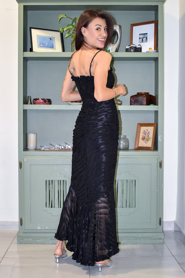 VESTIDO TERCIOPELO CON ESTAMPADO