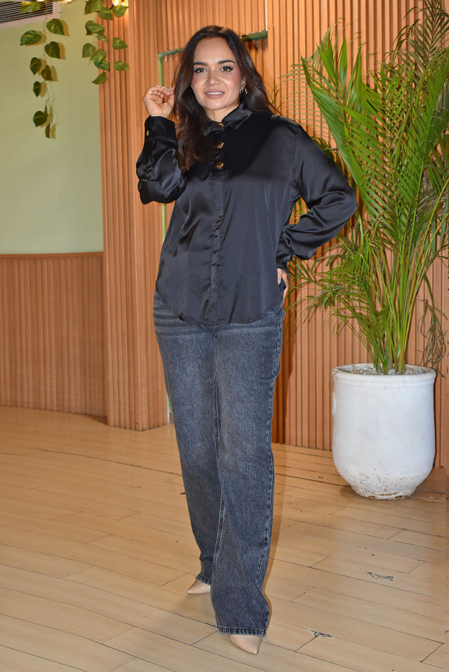 BLUSA SATINADA