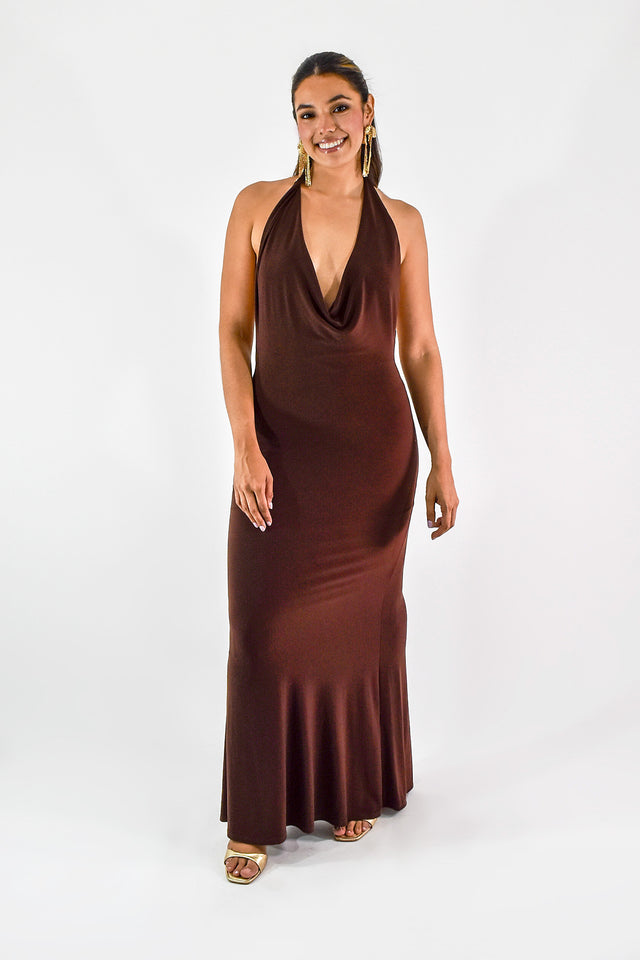 VESTIDO HALTER AJUSTADO
