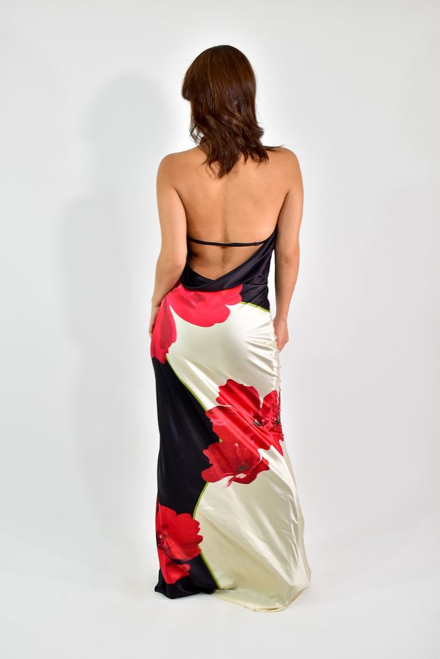 VESTIDO HALTER ESTAMPADO