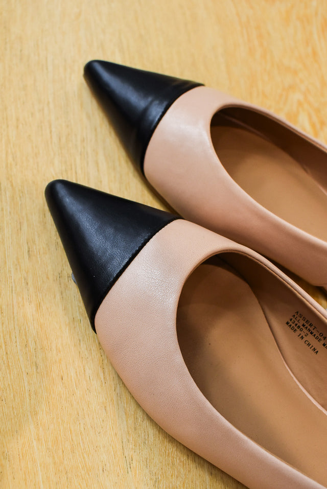 ZAPATO BICOLOR DESTALONADO